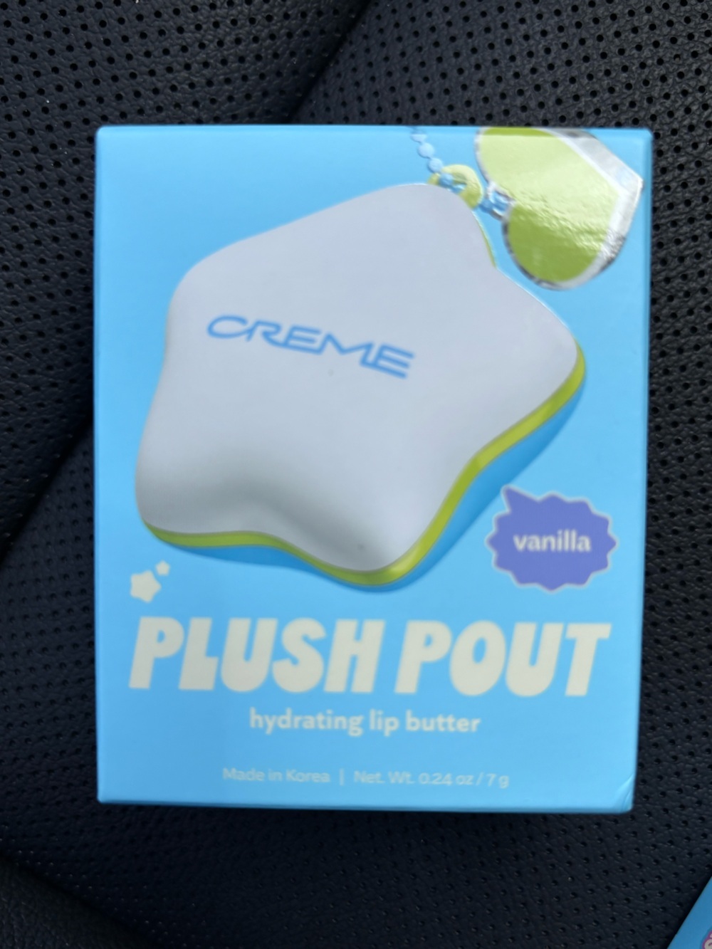 Creme Plush Pout Hydrating Lip Butter - Vanilla - Light Blue, White & Lime